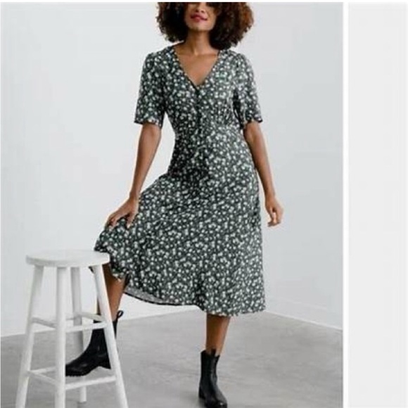 NWT ABLE Amelia Button Dress - Picture 3 of 4